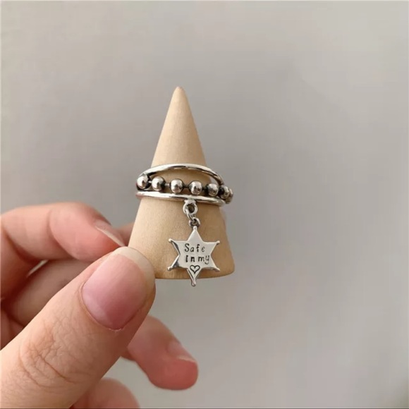 New 925 Sterling Silver Multi-Layer Pentagram boho - Picture 3 of 5